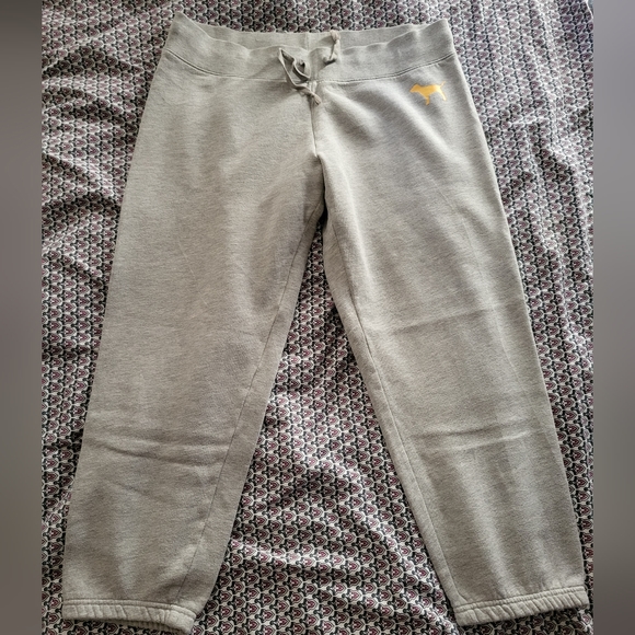 Vs pink rainbow logo classic sweatpants, size large. Rare HTF - Picture 10 of 11